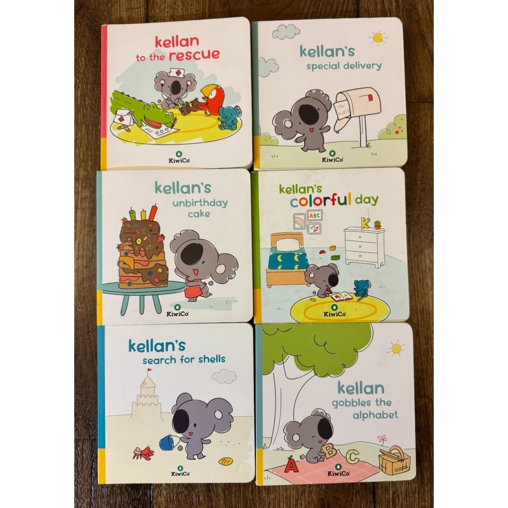 KiwiCo Kellan Koala Board Books Lot 6 Toddler Early Learning Preschool Daycare